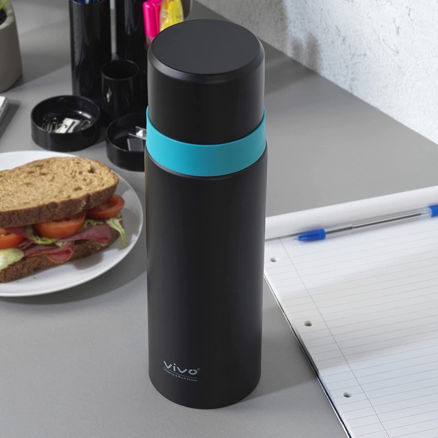 Vivo 750ml Thermos Insulated Travel Flask For Tea/Coffee/Soup | Keep Warm 6 hours
