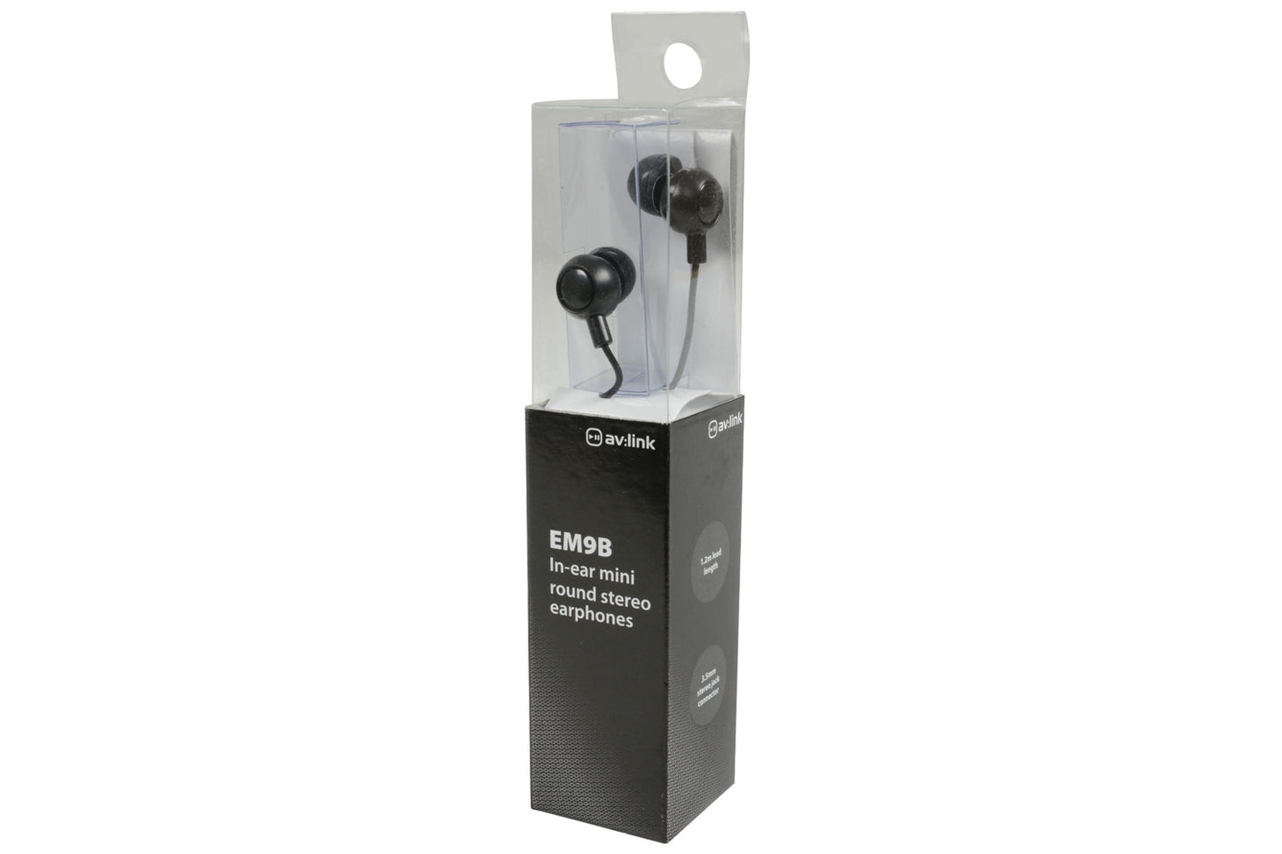 AV Link Gum in ear earphones, Black