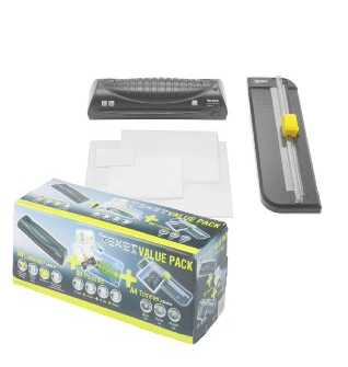 Texet Value Pack Laminator / Pouches / Trimmer