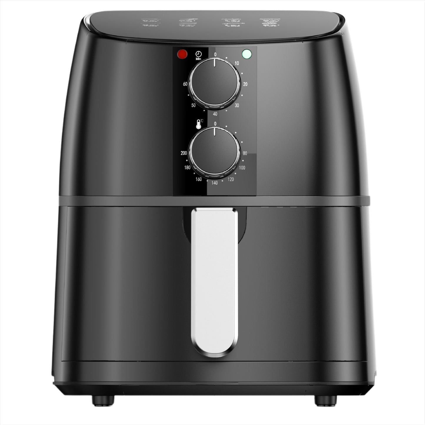 Domestic King 4L Air Fryer With Recipe Book, Timer & Temperature Control Black- DK18056