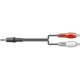3.5mm - 2 phono Lead 1.0m