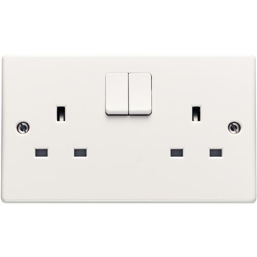 2 gang Switched Socket