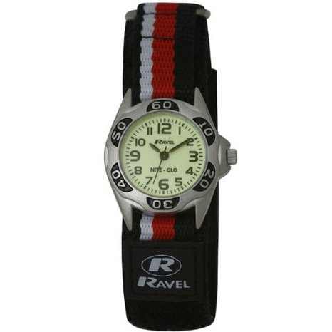 Ravel Boys Mens Nite-Glo Multicolour Sports Case Nylon Watch R1704