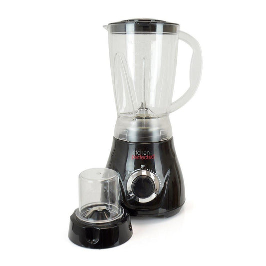 KitchenPerfected 500w 1.5Ltr Table Blender with Mill - Black