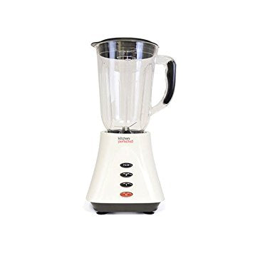 Kitchen Perfected Table Blender with Mill, 1.5 Litre, 400 W, Ivory White E5012WI