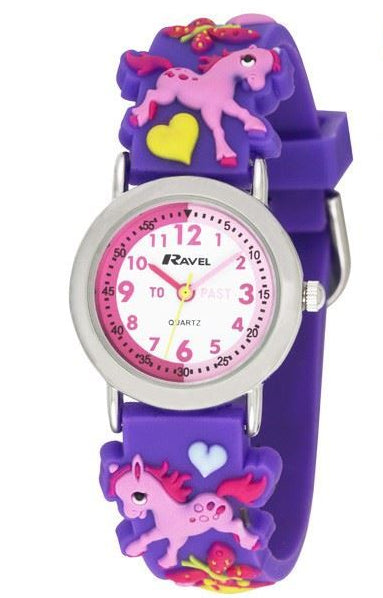 Ravel Children Girls & Boys 3D Cartoon Time Teacher Watch Available Multicolour & Design Strap R1513