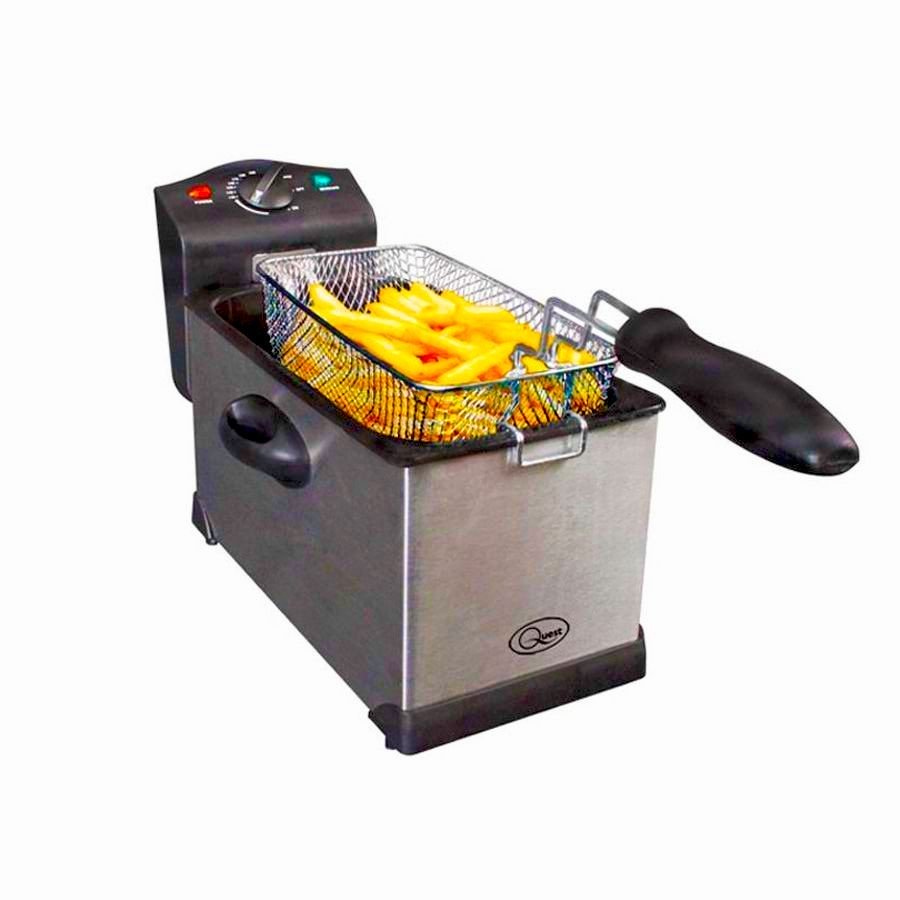 Quest 3 Ltr Stainless steel Deep Fat Fryer 2000w 35140