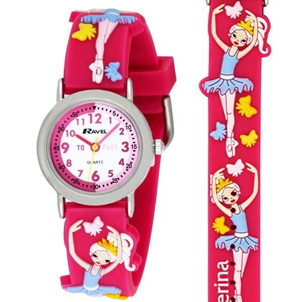 Ravel Children Girls & Boys 3D Cartoon Time Teacher Watch Available Multicolour & Design Strap R1513