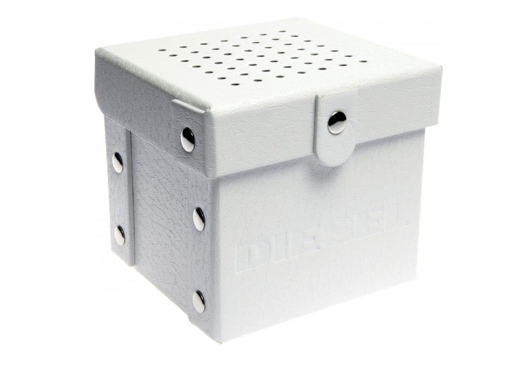 Diesel Mens Fashion Black Leather Strap Watch DZ1545  *NEEDS BATTERY*