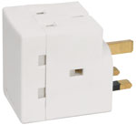3-way Fused Mains Adaptor