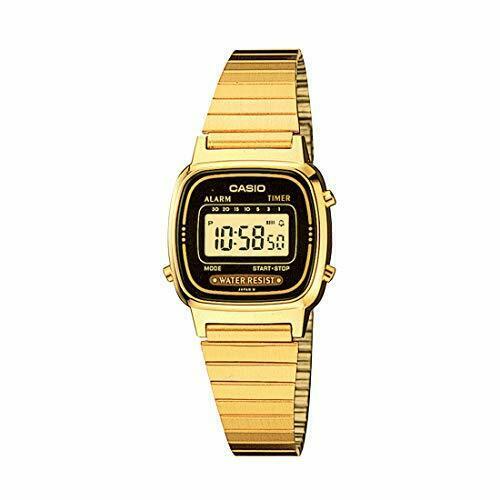 Casio Ladies Digital Gold Plated Bracelet Watch - LA670WGA-1DF