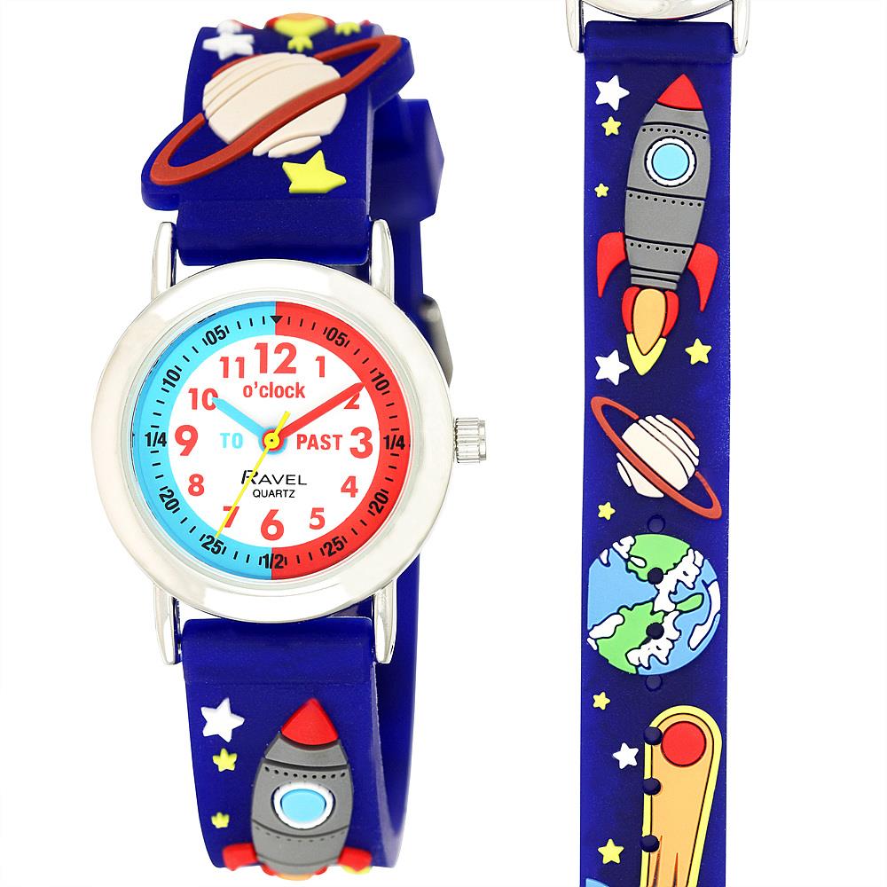 Ravel Children Girls & Boys 3D Cartoon Time Teacher Watch Available Multicolour & Design Strap R1513