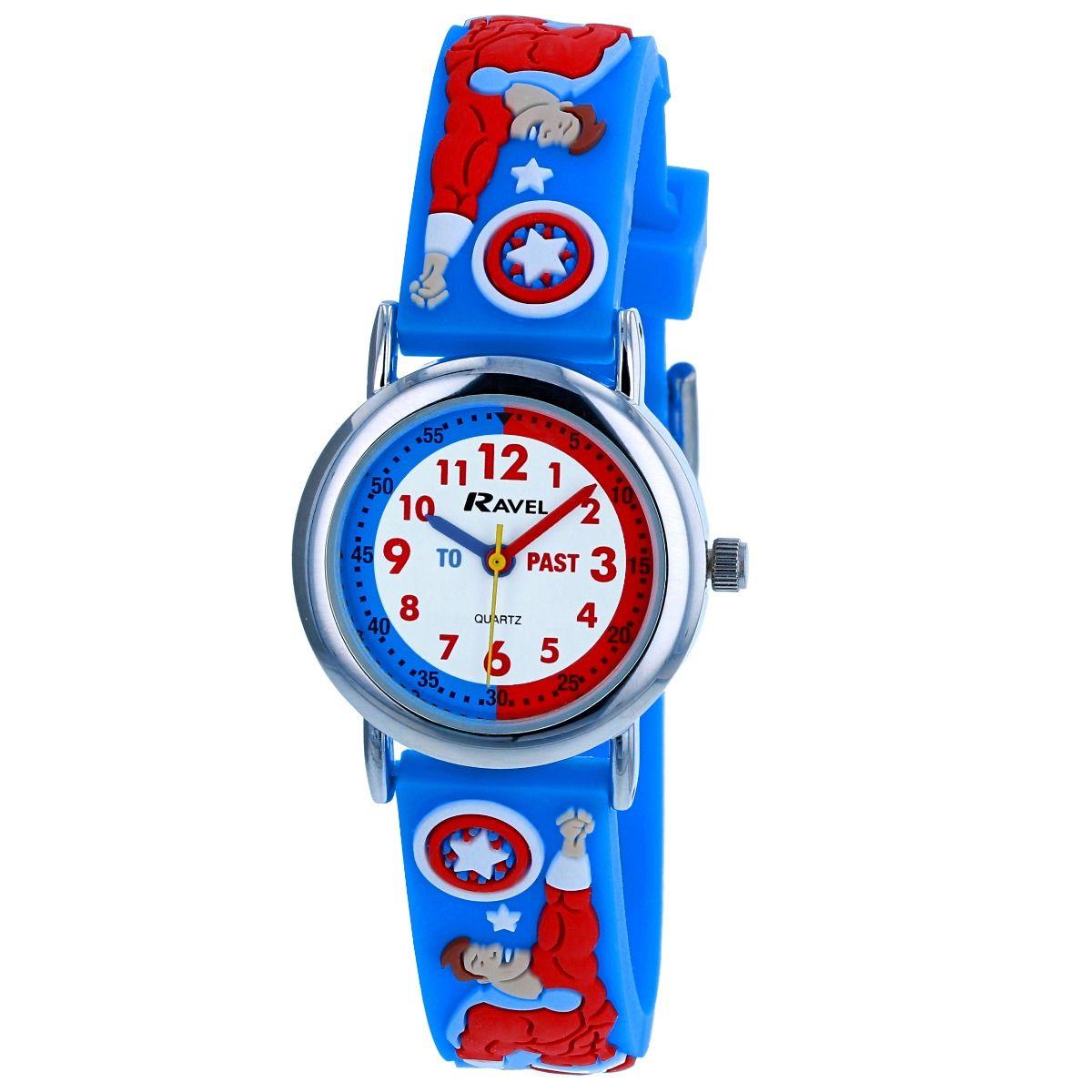 Ravel Children Girls & Boys 3D Cartoon Time Teacher Watch Available Multicolour & Design Strap R1513