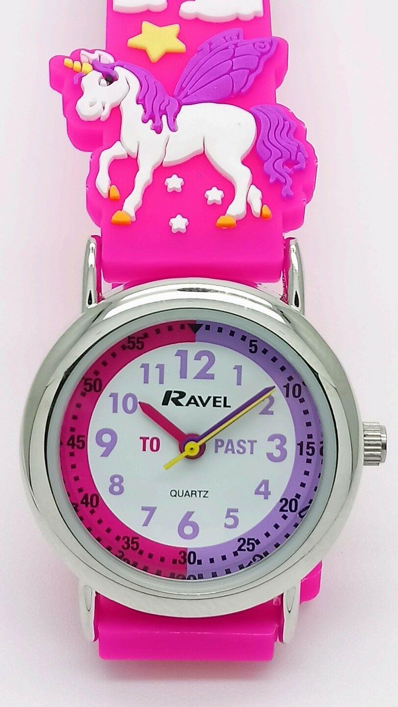 Ravel Children Girls & Boys 3D Cartoon Time Teacher Watch Available Multicolour & Design Strap R1513