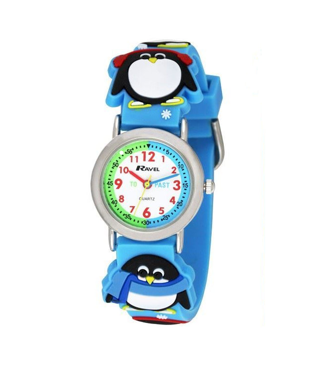 Ravel Children Girls & Boys 3D Cartoon Time Teacher Watch Available Multicolour & Design Strap R1513