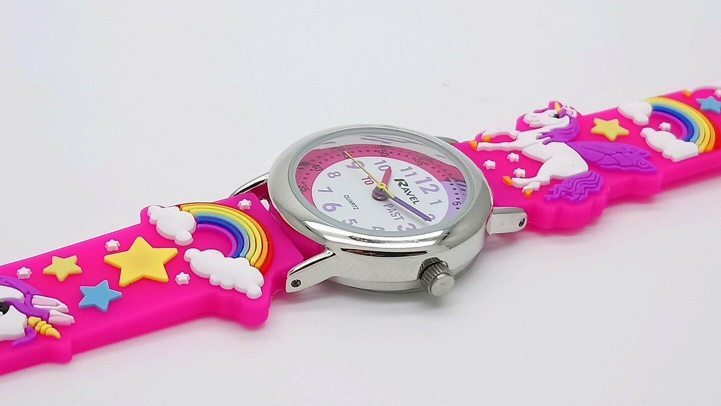 Ravel Children Girls & Boys 3D Cartoon Time Teacher Watch Available Multicolour & Design Strap R1513