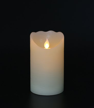 Flickering Flame Wax LED Candle 12.5cm