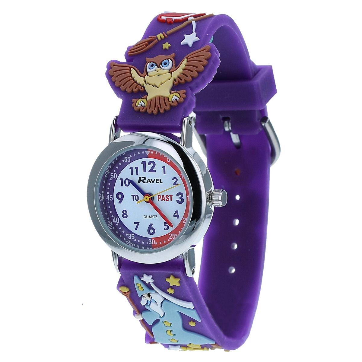 Ravel Children Girls & Boys 3D Cartoon Time Teacher Watch Available Multicolour & Design Strap R1513