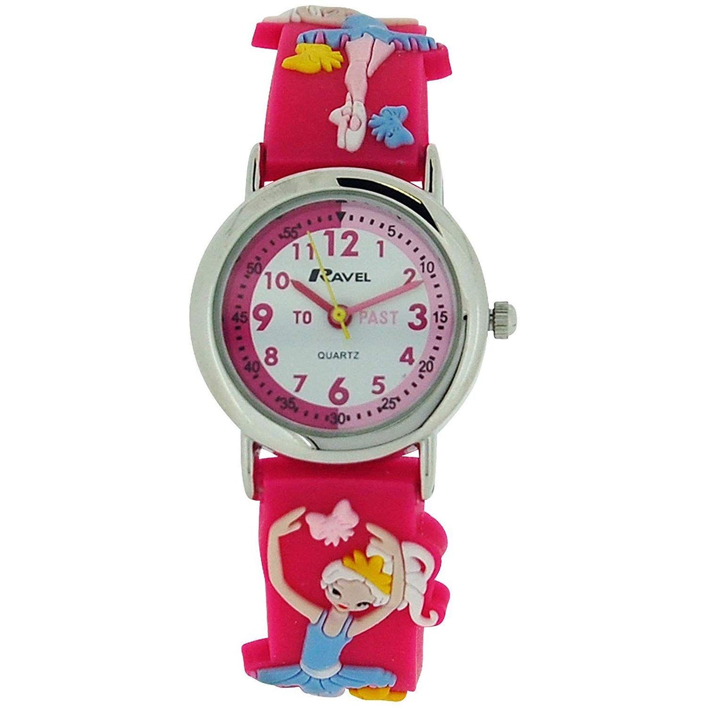 Ravel Children Girls & Boys 3D Cartoon Time Teacher Watch Available Multicolour & Design Strap R1513