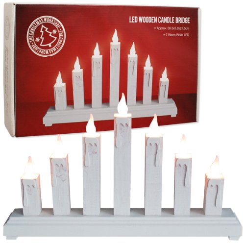 LED Wodden Candle Bridge