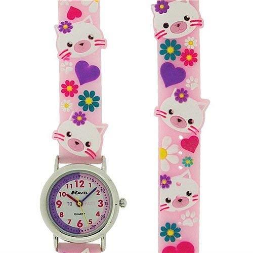 Ravel Children Girls & Boys 3D Cartoon Time Teacher Watch Available Multicolour & Design Strap R1513