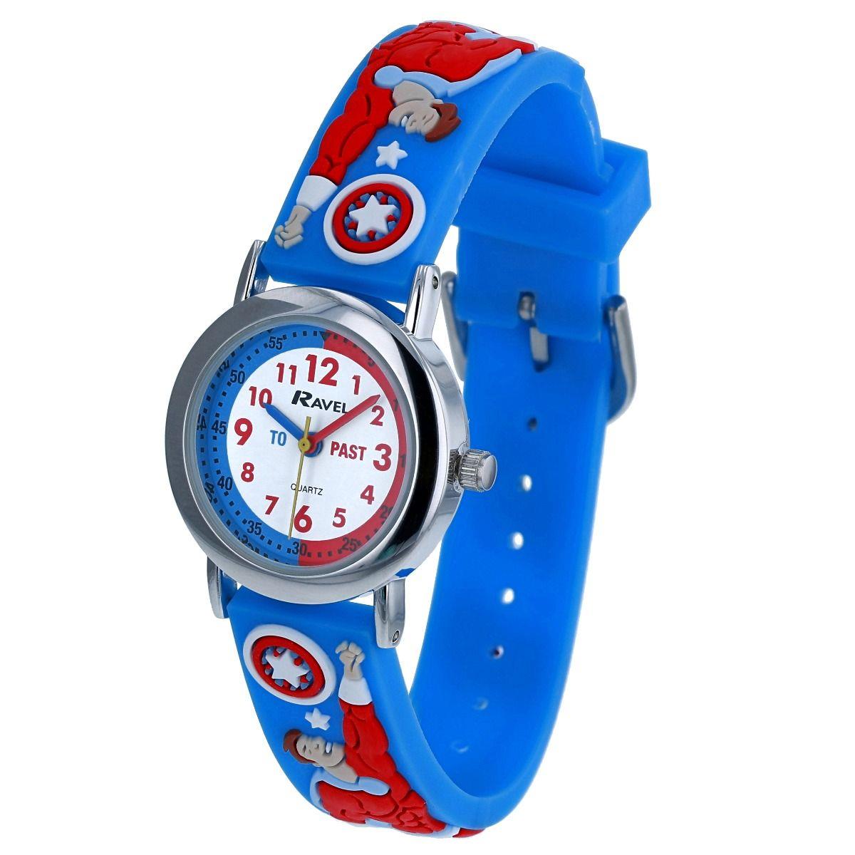 Ravel Children Girls & Boys 3D Cartoon Time Teacher Watch Available Multicolour & Design Strap R1513