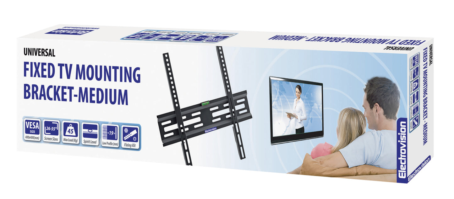 Universal Fixed TV Mounting Bracket - Medium