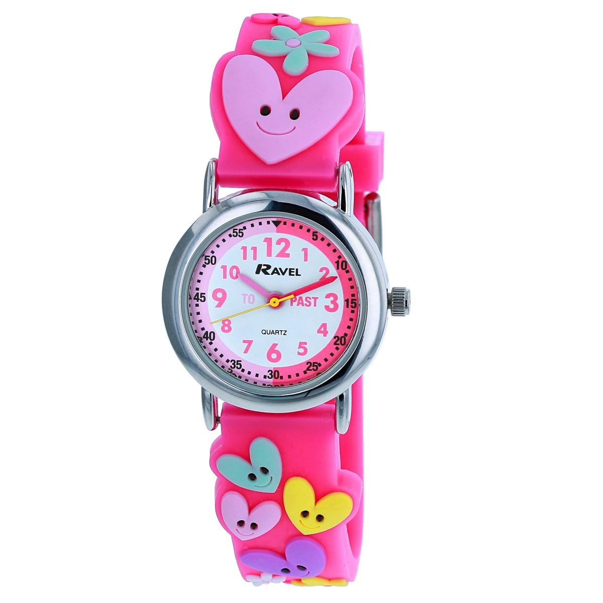 Ravel Children Girls & Boys 3D Cartoon Time Teacher Watch Available Multicolour & Design Strap R1513