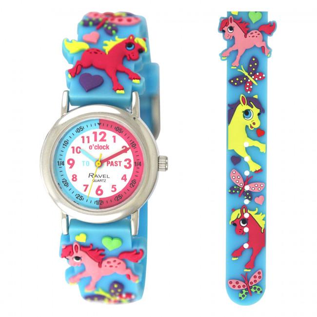 Ravel Children Girls & Boys 3D Cartoon Time Teacher Watch Available Multicolour & Design Strap R1513