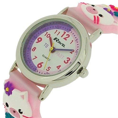 Ravel Children Girls & Boys 3D Cartoon Time Teacher Watch Available Multicolour & Design Strap R1513