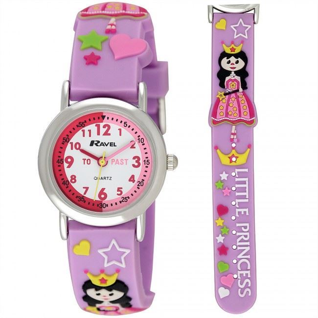 Ravel Children Girls & Boys 3D Cartoon Time Teacher Watch Available Multicolour & Design Strap R1513