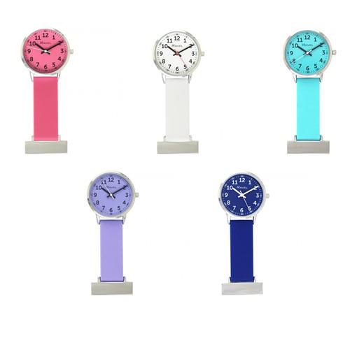 Ravel Silicone Nurses Fob Watch R1107 Available Multiple colour