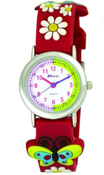 Ravel Children Girls & Boys 3D Cartoon Time Teacher Watch Available Multicolour & Design Strap R1513