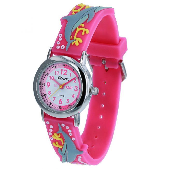 Ravel Children Girls & Boys 3D Cartoon Time Teacher Watch Available Multicolour & Design Strap R1513