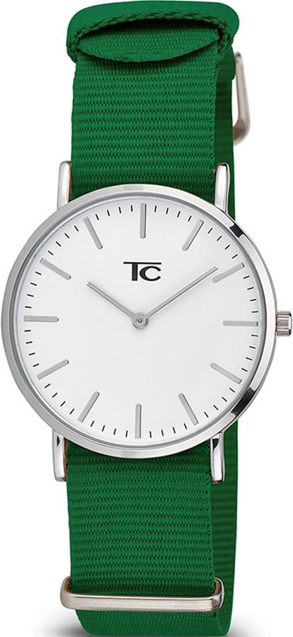 Tom Carter Ladies Green Nylon Strap Watch