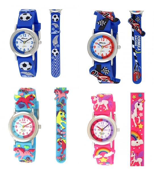 Ravel Children Girls & Boys 3D Cartoon Time Teacher Watch Available Multicolour & Design Strap R1513