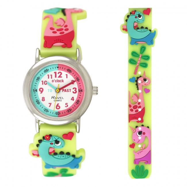 Ravel Children Girls & Boys 3D Cartoon Time Teacher Watch Available Multicolour & Design Strap R1513