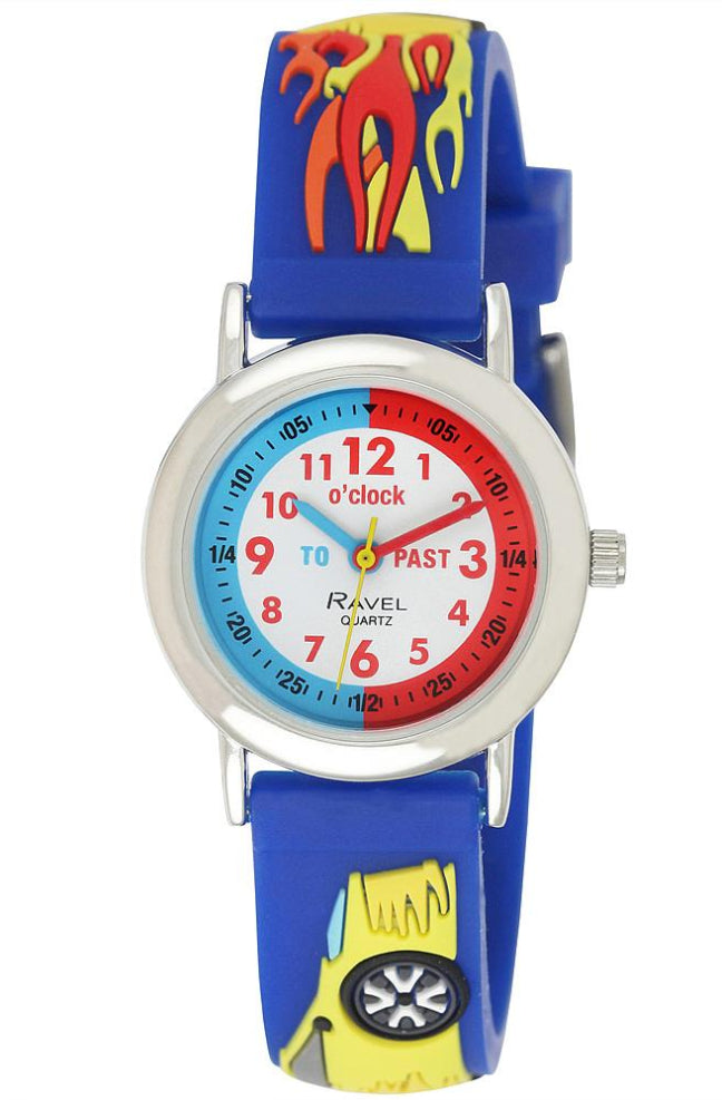 Ravel Children Girls & Boys 3D Cartoon Time Teacher Watch Available Multicolour & Design Strap R1513