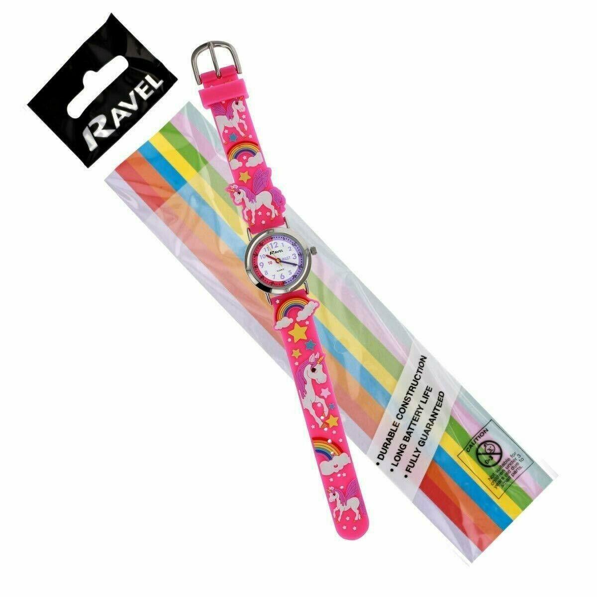 Ravel Children Girls & Boys 3D Cartoon Time Teacher Watch Available Multicolour & Design Strap R1513