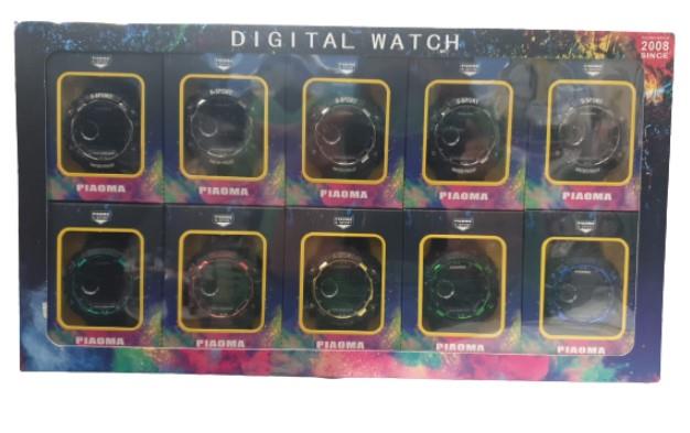 Piaoma Mens Digital Water Proof Watch assorted Model & Colours Varied