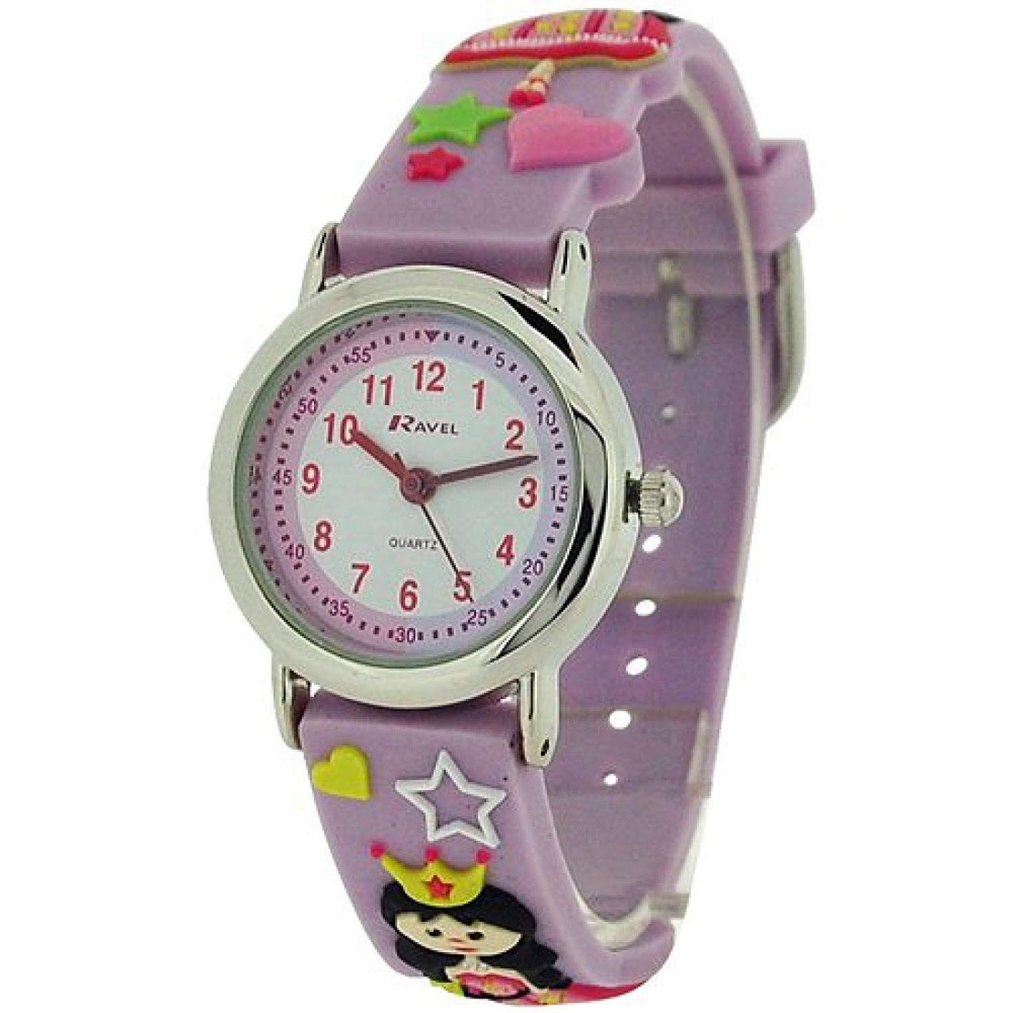 Ravel Children Girls & Boys 3D Cartoon Time Teacher Watch Available Multicolour & Design Strap R1513