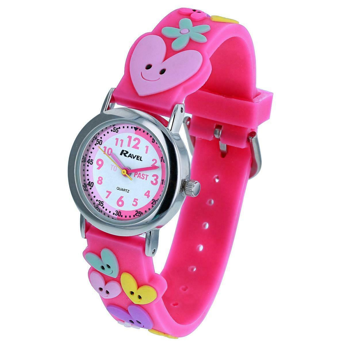 Ravel Children Girls & Boys 3D Cartoon Time Teacher Watch Available Multicolour & Design Strap R1513