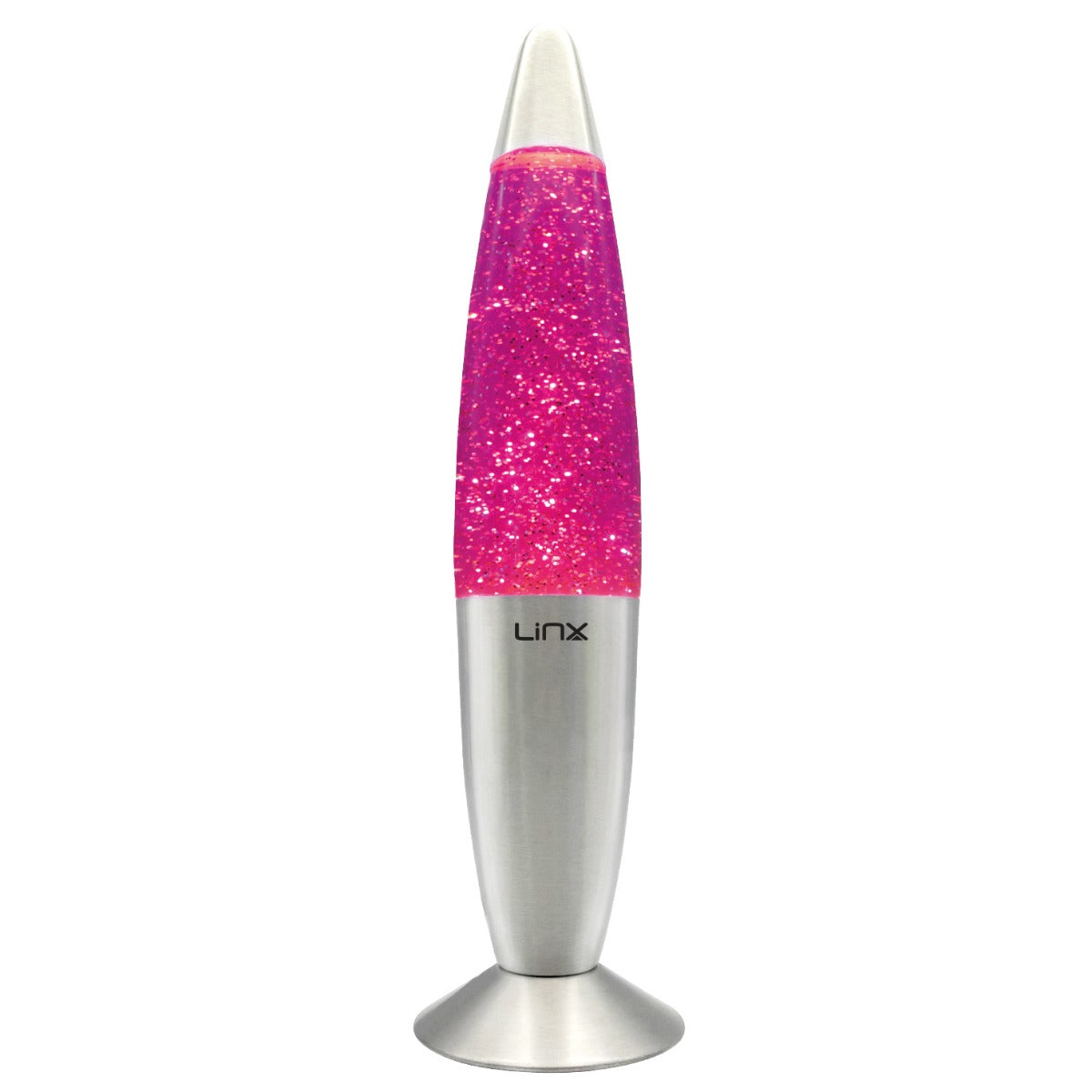 Linx 16" Lava Lamp - Pink Glitter