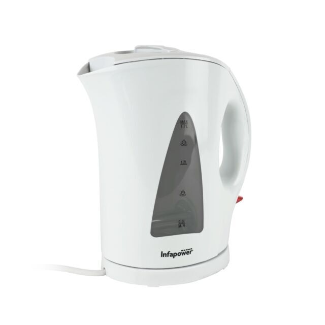 Infapower 2200w 1.7L Cordless Kettle White