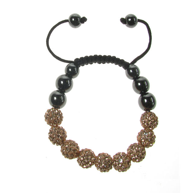 Beautiful Shamballa Type Bracelet Crystal Dymonttee Ball