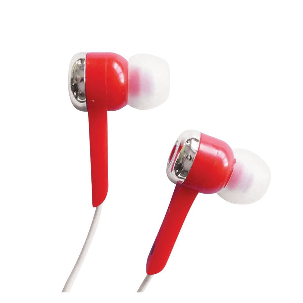 SoundLAB Black Isolation In-Ear Stereo Earphones Red G141AR