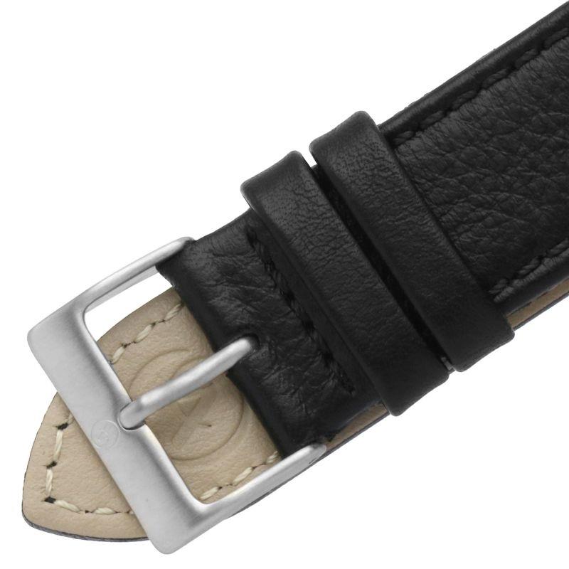 Accurist Mens Day/date Black Dial With Leather Strap Watch 7333