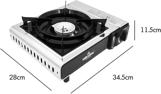 Milestone Portable Gas Stove-Full Safety Standard Certified (Carton of 6)