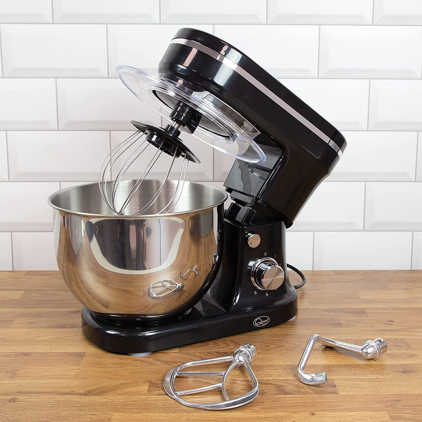 Quest 5L Stand Mixer - 1200W - Black (Carton of 1)