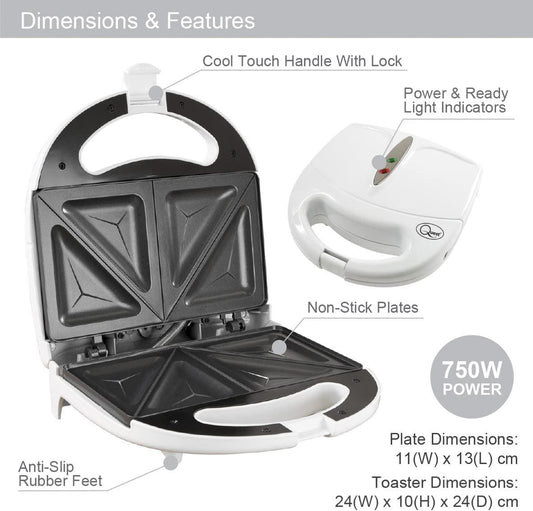 Quest Sandwich Maker White (Carton of 6)